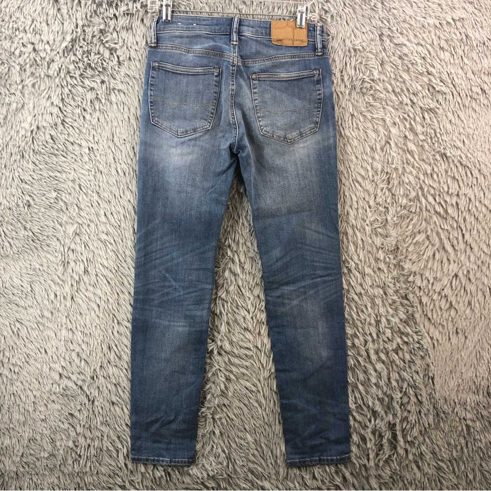 American Eagle Outfitters Jeans Mens 28 Skinny Whiskered Denim
